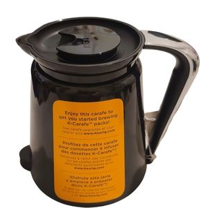 Keurig 2.0 Black K-Carafe Pitcher & Lid Coffee Pot Replacement Stainless…